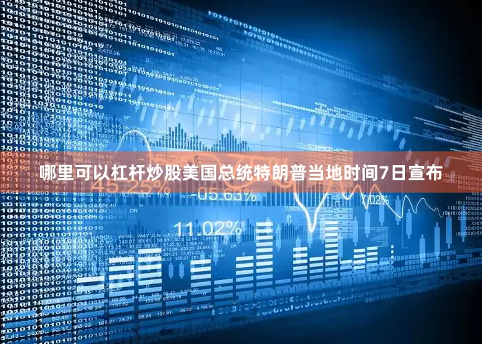 哪里可以杠杆炒股美国总统特朗普当地时间7日宣布