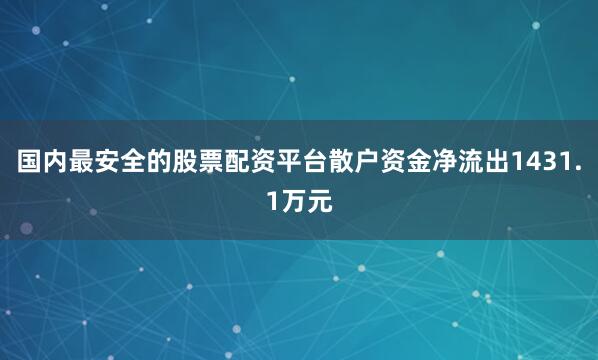 国内最安全的股票配资平台散户资金净流出1431.1万元